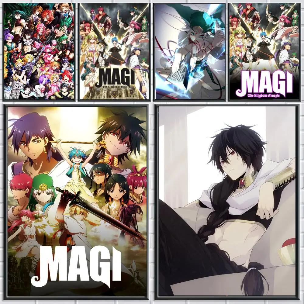 anime M-Magi The Labyrinth of Magic-C Poster Peel and Stick Wall Art for Cafe Office Bar and Home Decoration