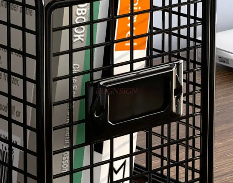 1 قطعة رف تخزين الملفات المعدنية السميكة ، صندوق تخزين الملفات ، إطار الملف ، رف كتب تخزين اللوازم المكتبية ، رف ملفات سطح المكتب