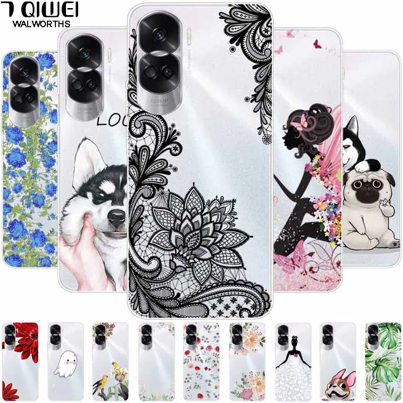 Phone Covers For Honor 90 Lite 5G Case 90Pro Clear Soft TPU Transparent Silicone Fundas for Huawei Honor 90 Pro Honor90 90Lite