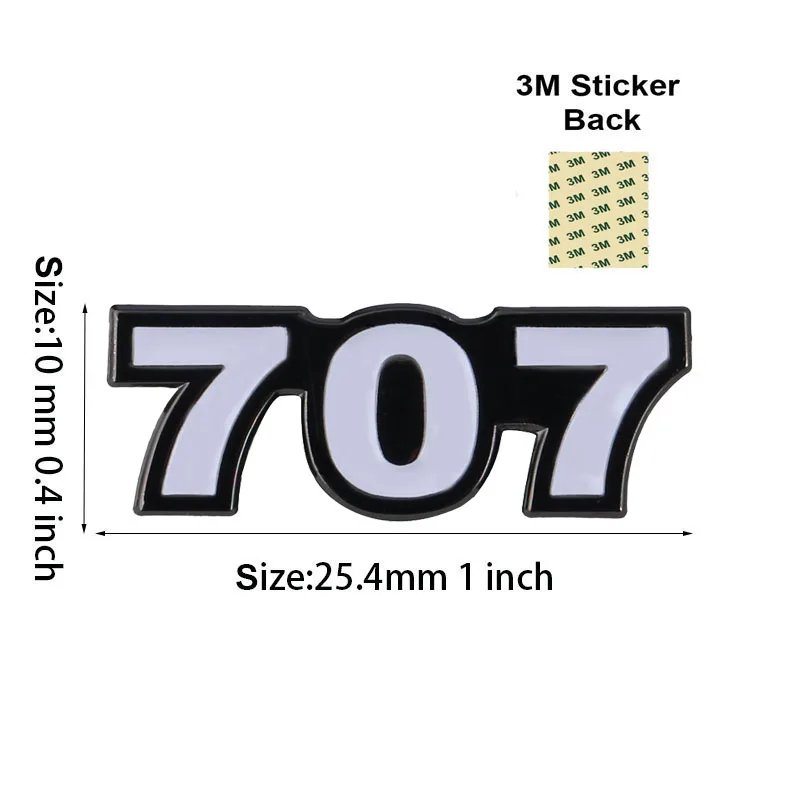 707 Mobile Phone 3M Sticker Badge Metal Pin Broooches Pins