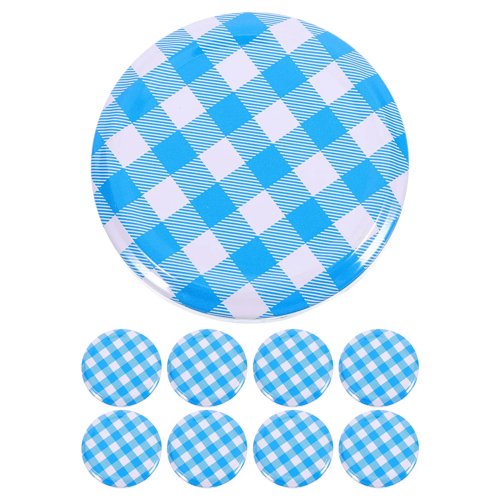 

50 шт. герметичных крышек для банок с джемом, многоразовые металлические колпачки, жестяные крышки для хранения и консервации, совместимые с широким горлом