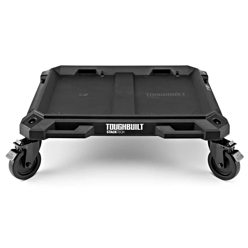TOUGHBUILT TB-B1-T-10 StackTech Mecanismos de bloqueo de carrito de 4 ruedas Ahorre esfuerzo Carro de herramientas firme con rueda giratoria