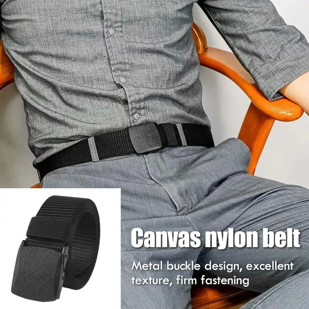 1/2 Stück Nylon-Canvas-Hüftgürtel für Herren, elastischer Gürtel, militärischer taktischer Schnallengürtel zum Wandern im Freien, Stretch-Gürtel mit Schnellverschluss – Detail 9