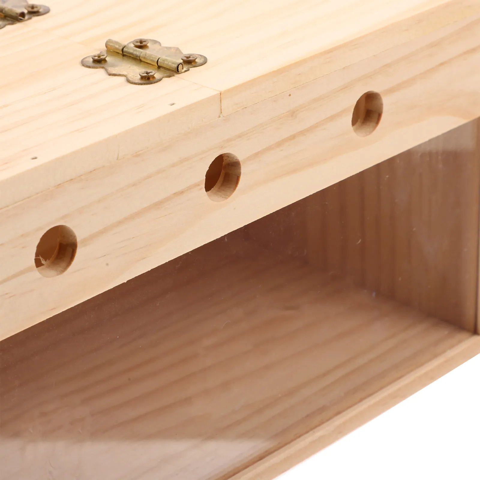 

Sturdy Natural Wood Bird Breeding Box for Australian Parrots Parakeet Lovebird Cockatiel Warm Nesting Environment Garden Decor