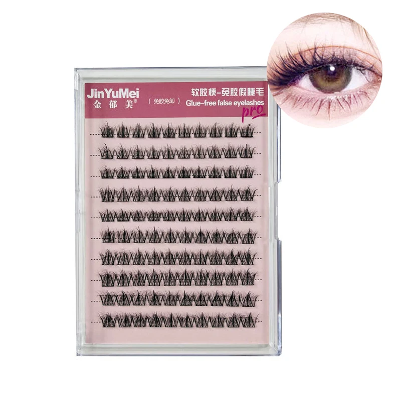 

1Pc DIY Comic Eyelash Tufts Self-adhesive Eyelashes Without Glue Reusable Eyelashes Makeup