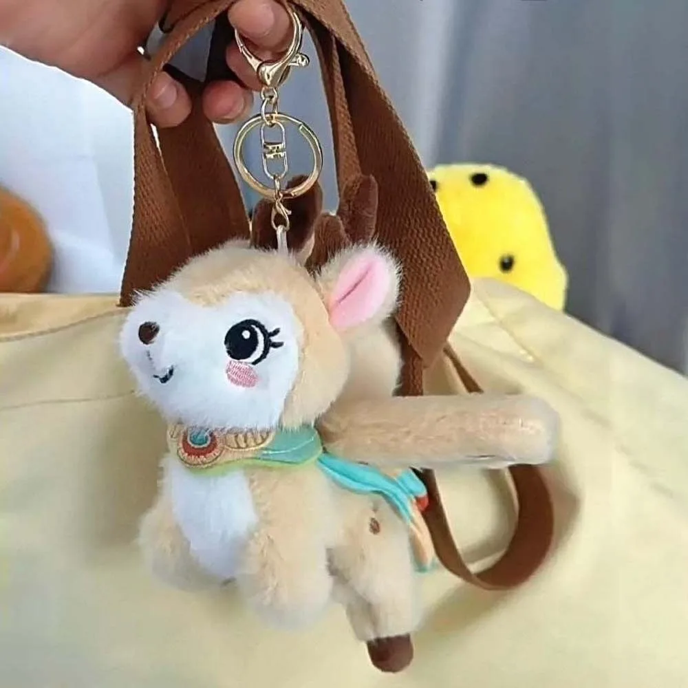 

Mini Soft Flying Cat Pendant Chinese Style Cartoon Nine-Colored Deer Keychain PP Cotton Cute Key Ring Car Key Ornaments