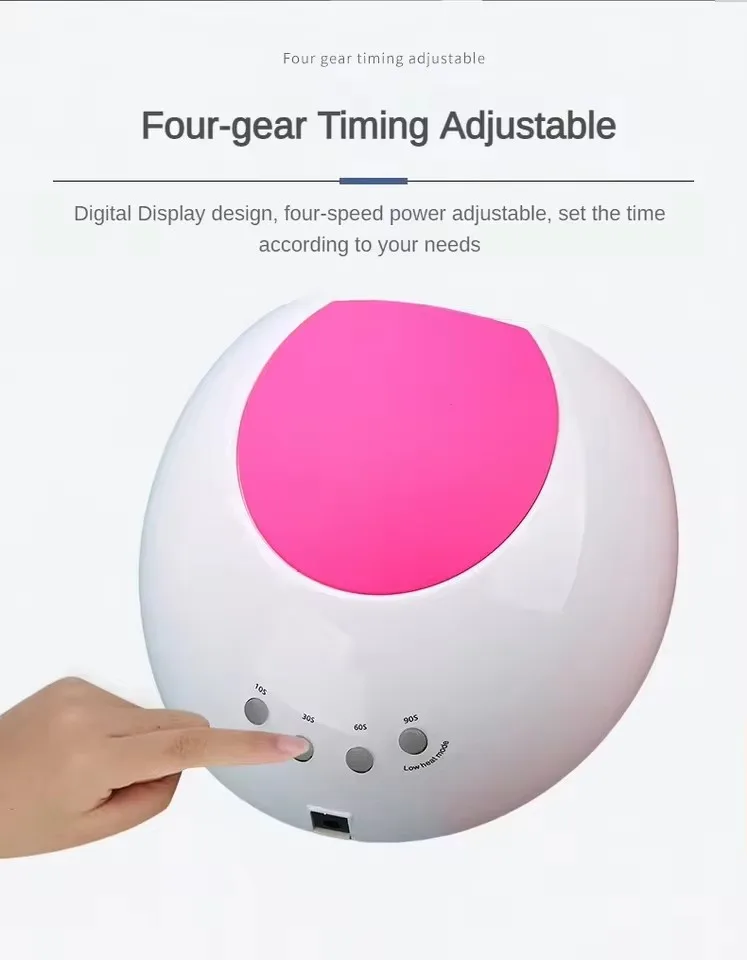 プロ用UVネイルランプ 48W ネイルアートジェルドライヤー マニキュアライト