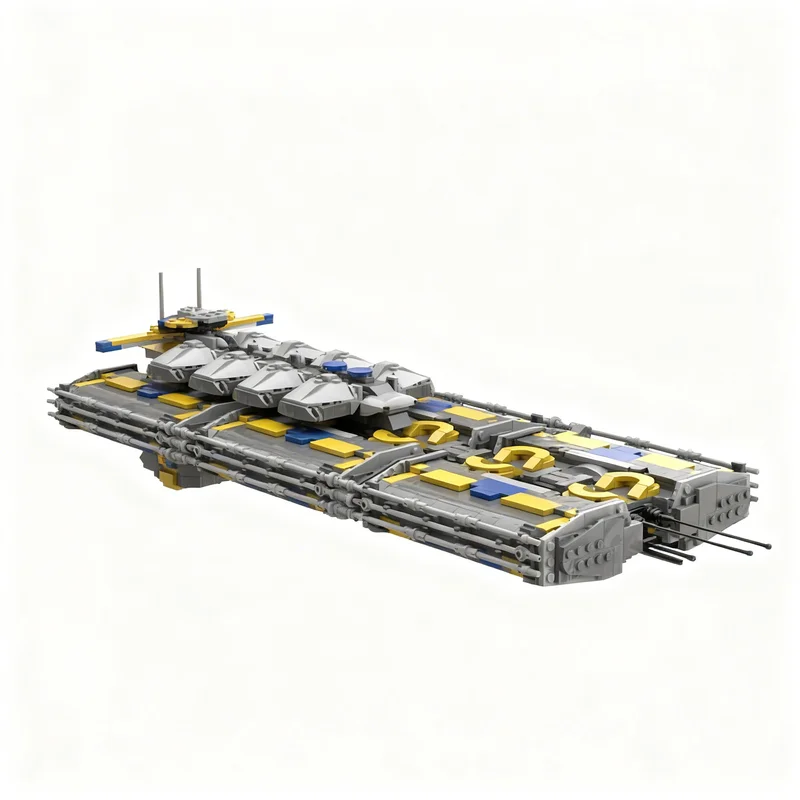 3943 детали MOC EVE Online - Модель космического корабля Orca Industrial Command, строительные блоки, конструктор, рождественские подарки, идея для демонстрации.