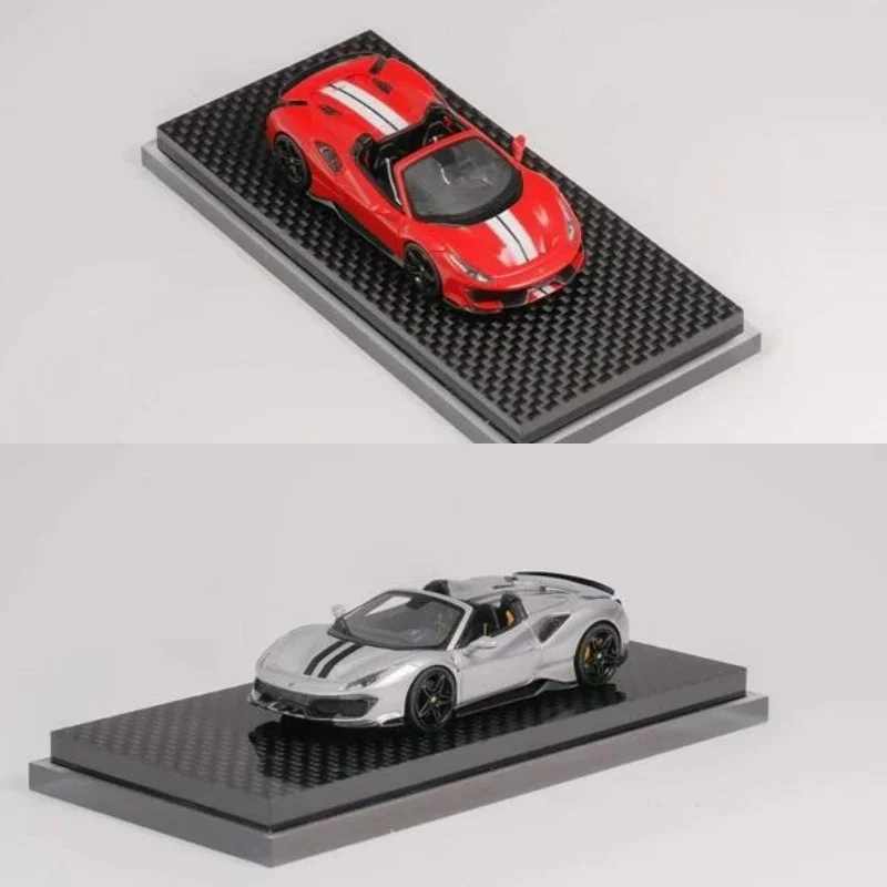 

TPC 1:64 Novitec 488 красная/серебряная литая модель автомобиля