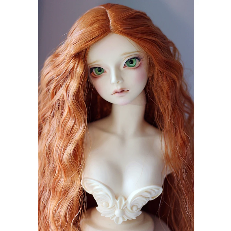 2024 New Style 1/3 1/4 1/6 1/8 High Temperature Long Wavy Fashion Style Wig Wire Bjd Wig SD Fiber Hair