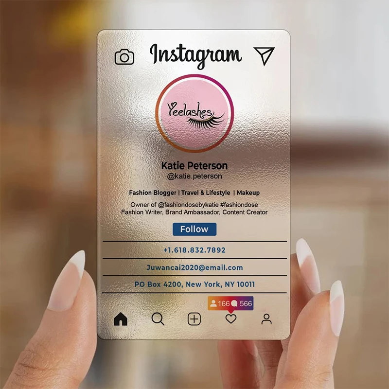 20-500PCS Custom Transparent PVC Business Card Colorful Printing Personalized LOGO Text Thank You Card Free DESIGN 0.38mm