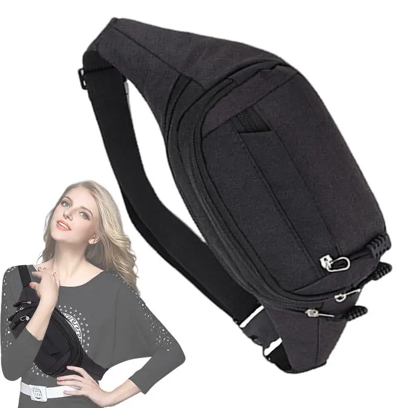 Saco impermeável para caminhadas, Saco de cinto de corrida, Travel Bum Bag para passear e fazer compras, Moda casual