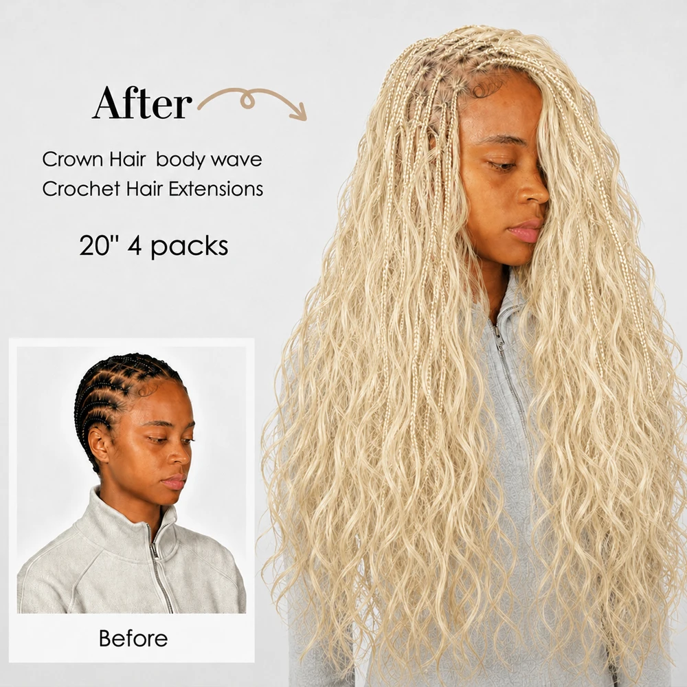 Tresses Bohèmes Pré-Séparées e - Crochet Braiding Hair avis et prix