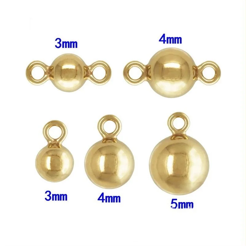 No Fade No Rust Good Quality Jewelry Accessories Real 14k Gold Filled Pendant Beads for Jewelry Making