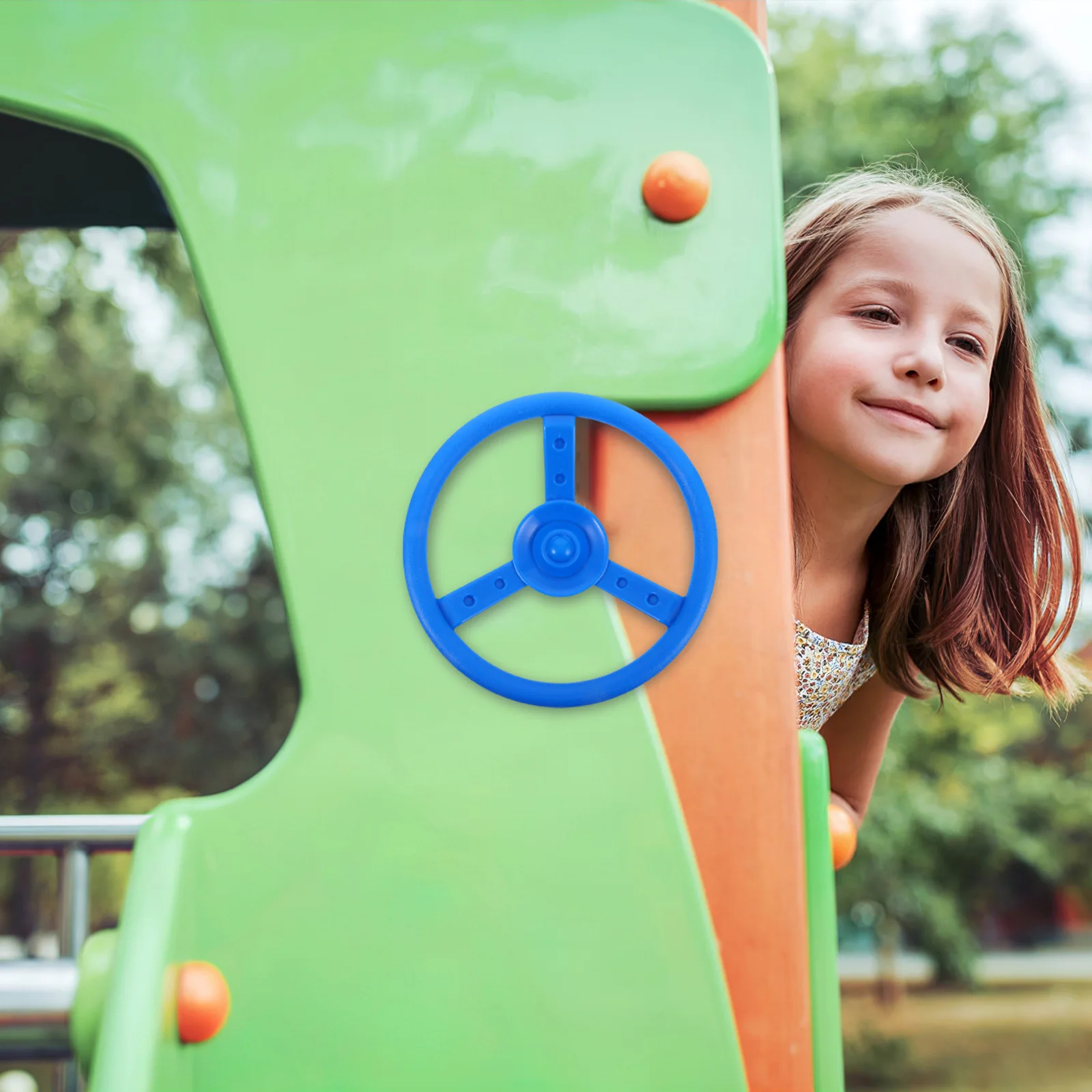 Volant de terrain de jeu, ensemble de balançoire en plastique robuste, accessoire, équipement de jeu en plein air pour enfants, volant d'escalade dans le jardin