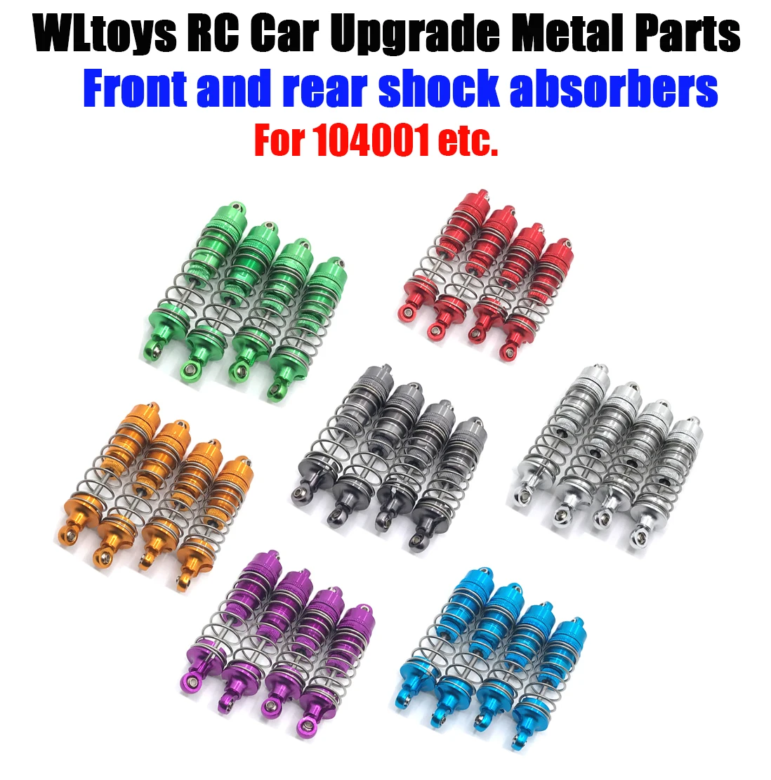 Wltoys 1/10 104001 Remote Control Vehicle Upgrading And Refitting Accessories Metal Oil Pressure Shock Absorber Parts (344)