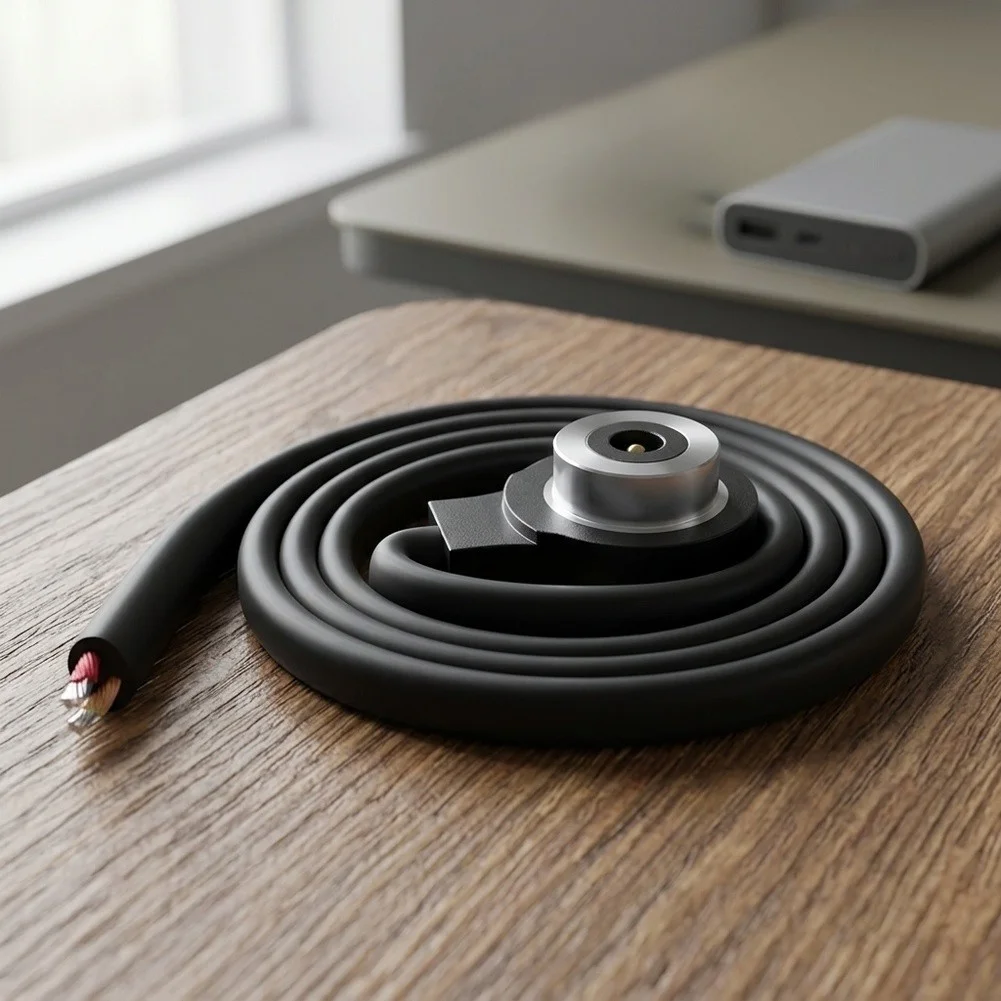 12V 2. for 8a Magnetic Charging for cable with ABS Housing and Low Frequency Operation for Wearable Devices and 12V DC Power