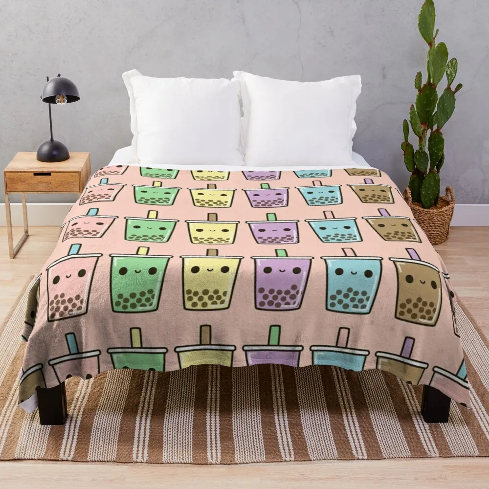 Bubble tea Throw Blanket luxury st blanket