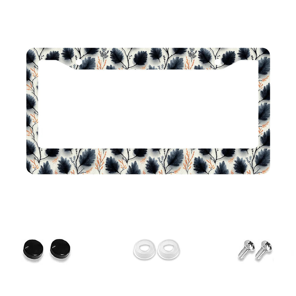 

1 шт. рамка номерного знака с 2 отверстиями в стиле ретро, черно-белое дерево, алюминиевый материал, 6x12 дюймов с набором винтов, уникальный автомобиль
