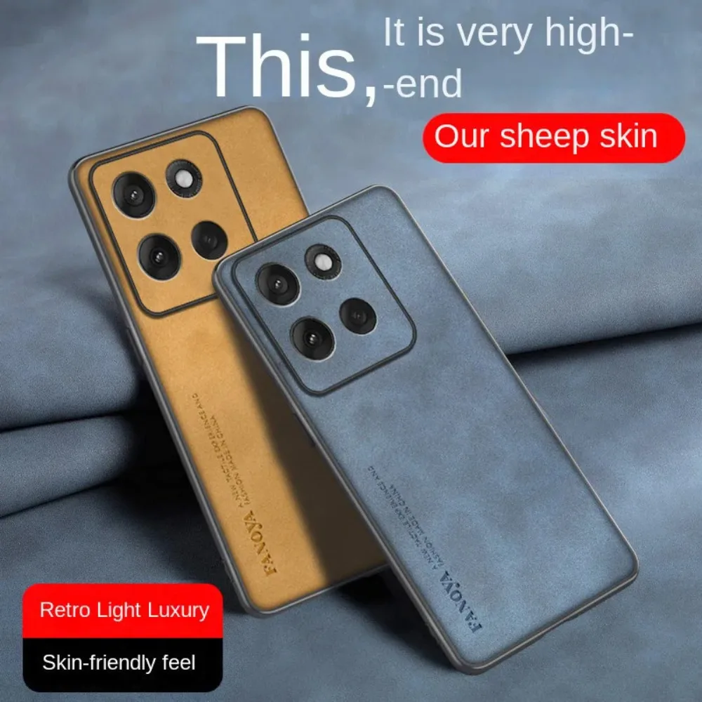 حافظة رفيعة من الجلد العادي لهاتف موتورولا G86 G24 Power G56 G35 G55 G75 G85 E13 G04 G04s G14 G34 G54 G84 غطاء صلب ملمس الجلد #4