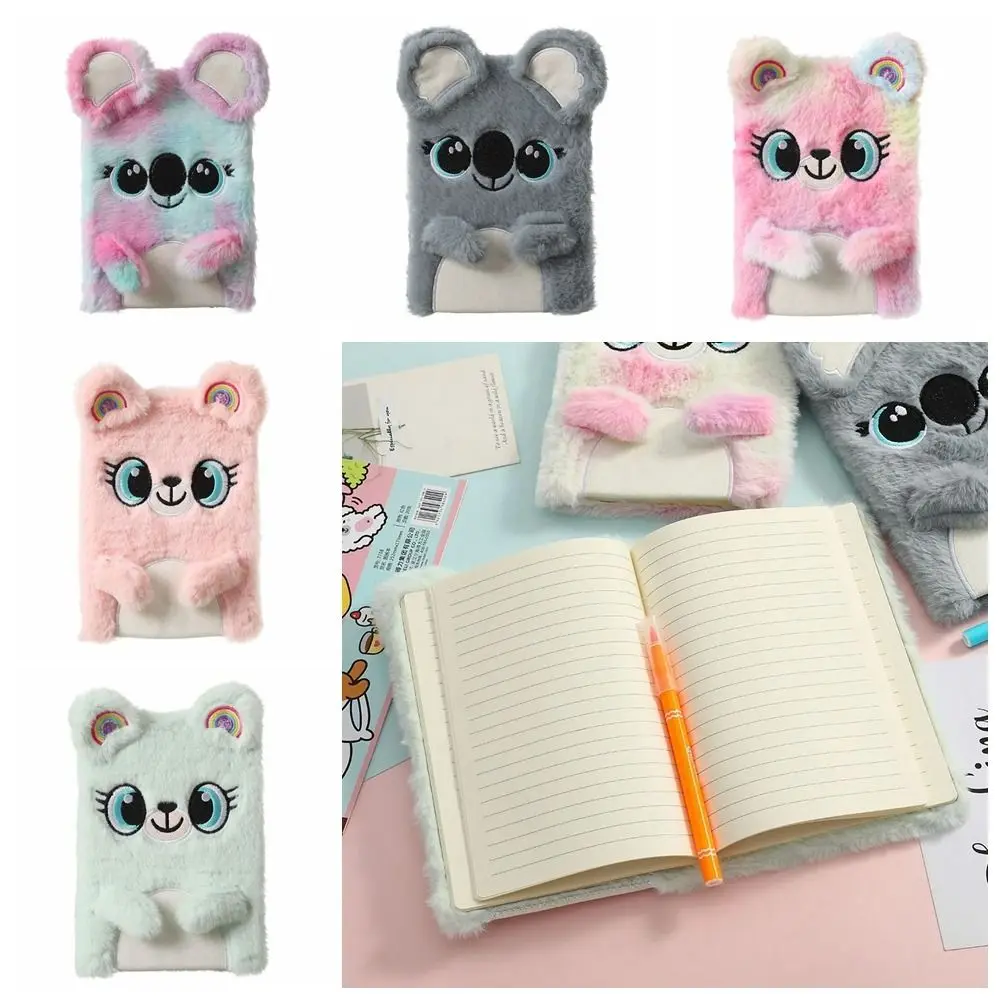 

Daily Planner Hand Account Plush Notebook Koala Plush Plush Diary Notepad Cute Scrapbooking Cartoon Plush Notebook Hand Ledger