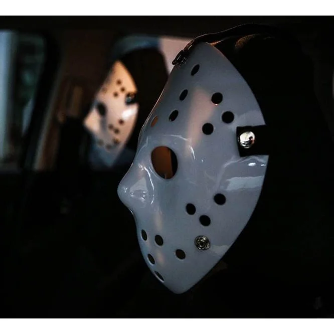 JDM Style Jason Halloween Voorhees Mask Kanjo Topeng Jason Mask Osaka Drift Interior Pendant Modified Mask