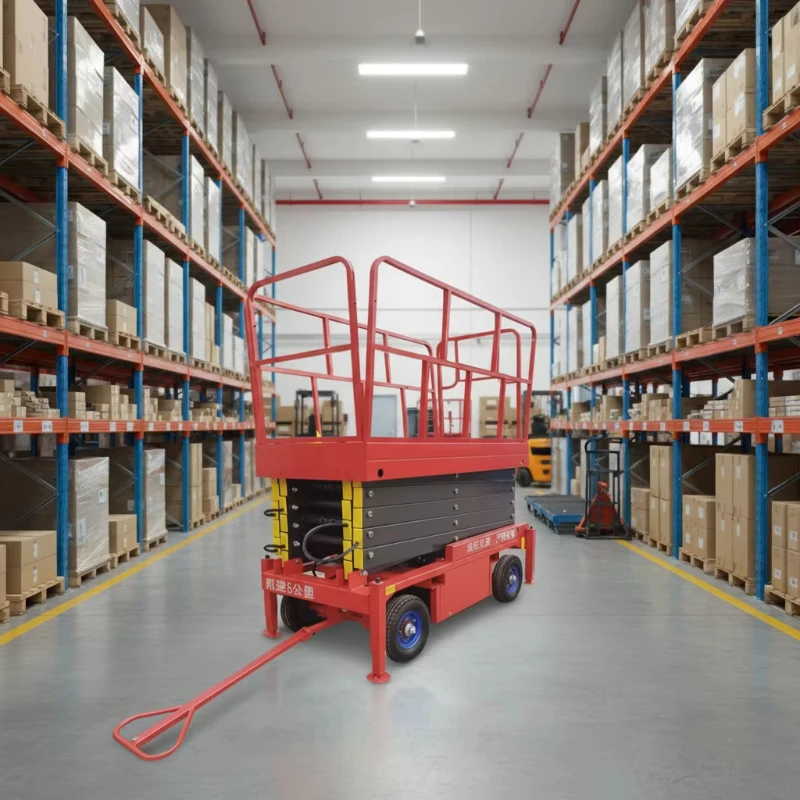 New Construction Hotel's Mini Electric Aerial Work Platform Scissor Lift Heavy-Duty Hydraulic Steel Pump Engine Motor Gearbox