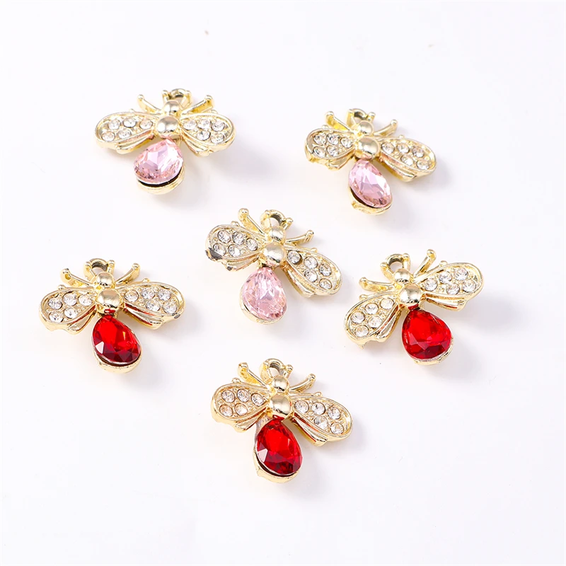 

Duarte 20Pcs/Lot Delicate Crystal Animal Bee Charms Pendants for Jewelry Making Earrings Necklaces Bracelet Accessories DIY Gift