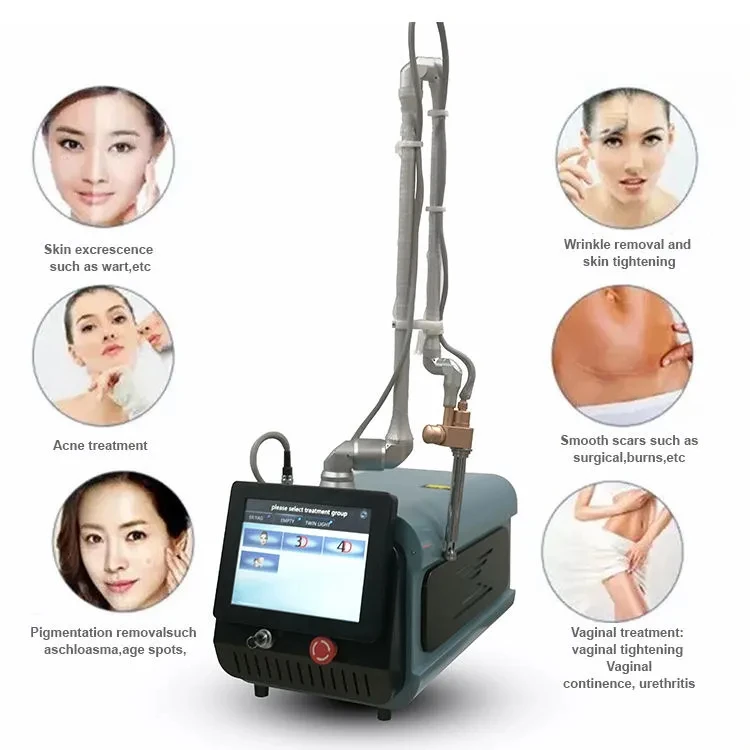 Professional Fractional 60W Co2 Laser Machine Scar Removal 10600Nm Vaginal Tight Co2 Laser Machine Pigment Removal And Face Lift