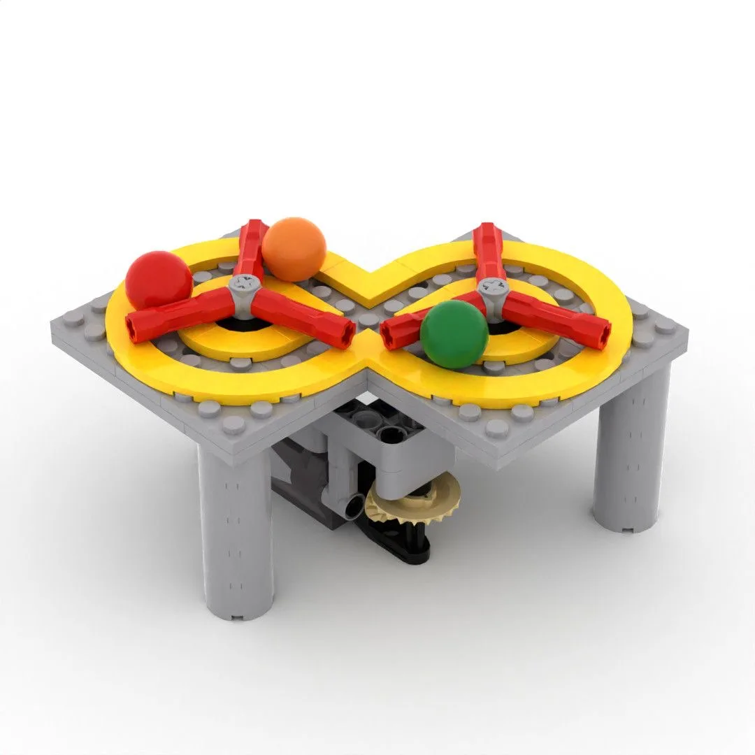 4318 Children's Building Block Robot Model Technology Assembly Set with 8-Character Dribbling Mechanism Toy