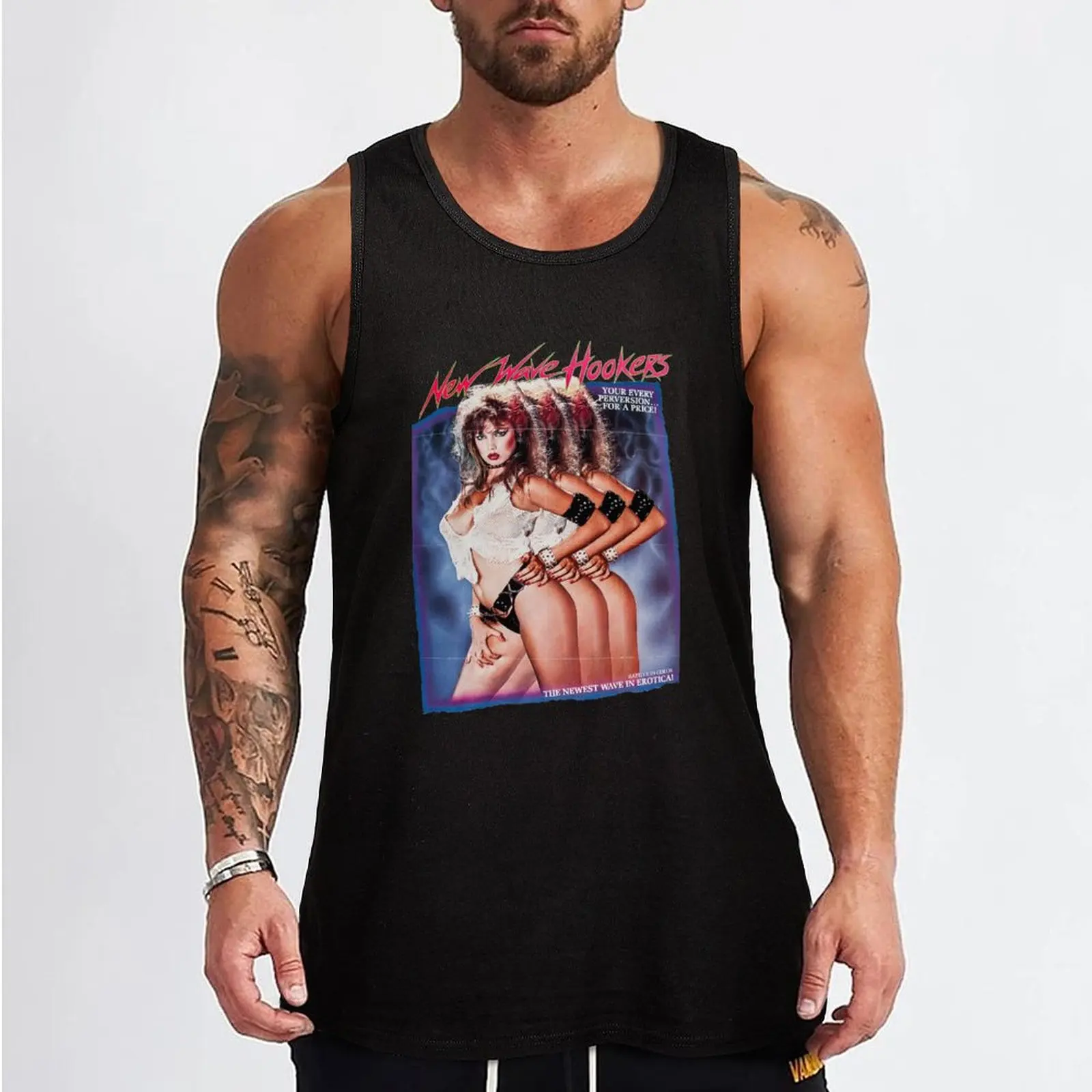 New Wave Hookers (1985) Tank Top singlets for men sleeveless tshirts for men Gym t-shirt man gym shirt men