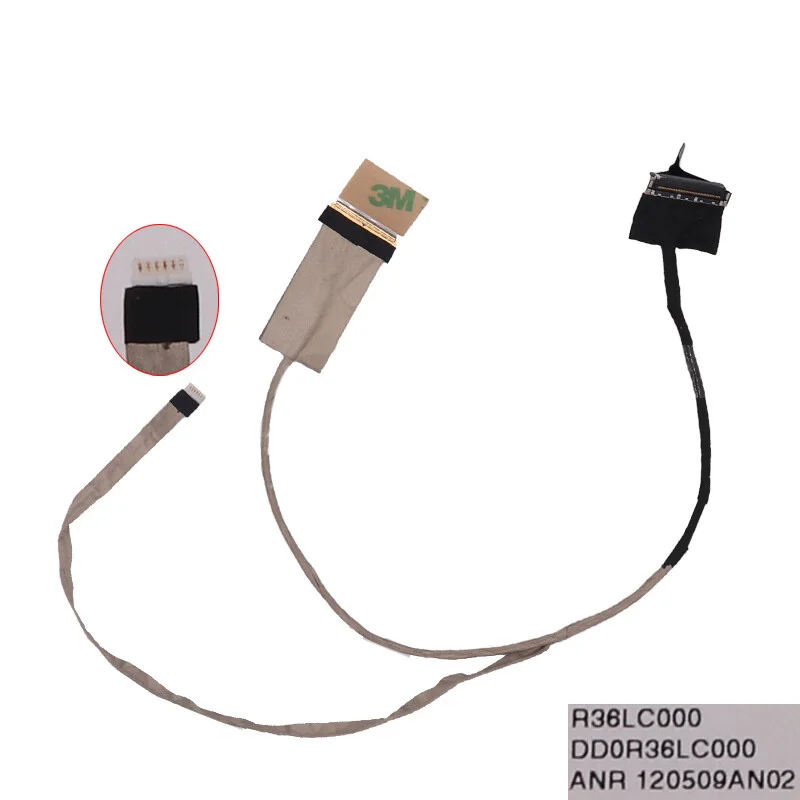 L+ LCD LVDS Video Cable For HP Pavilion R36 G6-2000 DD0R36LC000 DD0R36LC030