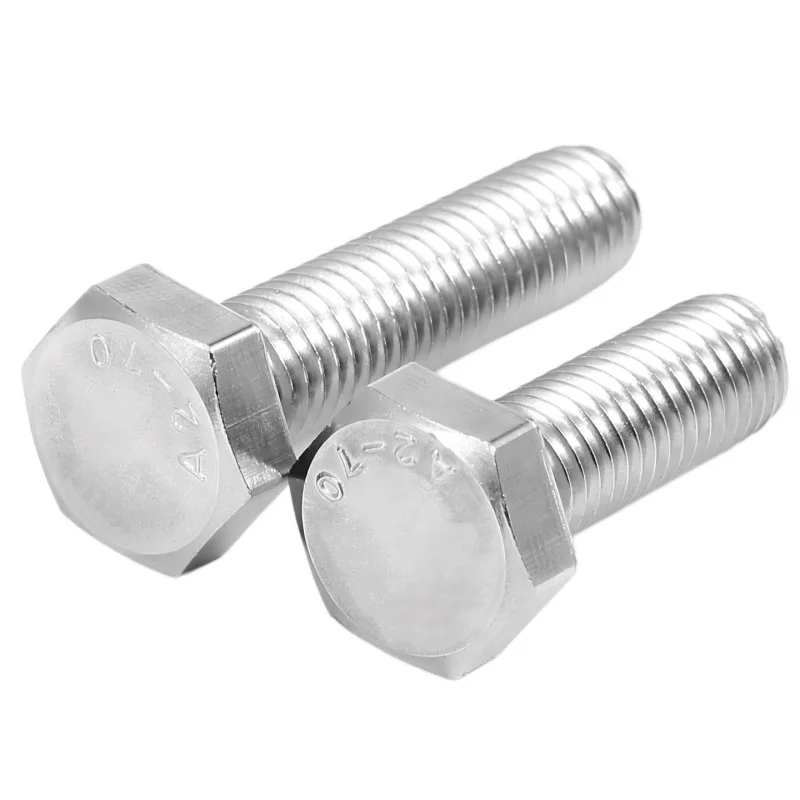 UNC UNF 304 A2 Stainless Steel Outer Hexagon Head Bolt 10# 1/4 5/16 3/8 7/16 1/2 5/8 External Hex Screws Coarse/Fine thread