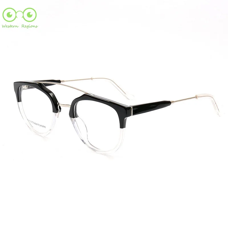 نظارات عصرية ذات شعاع مزدوج للرجال والنساء للبيع بالجملة إطار نظارات أدبية من الأسيتات بتصميم جديد خبير رياضي