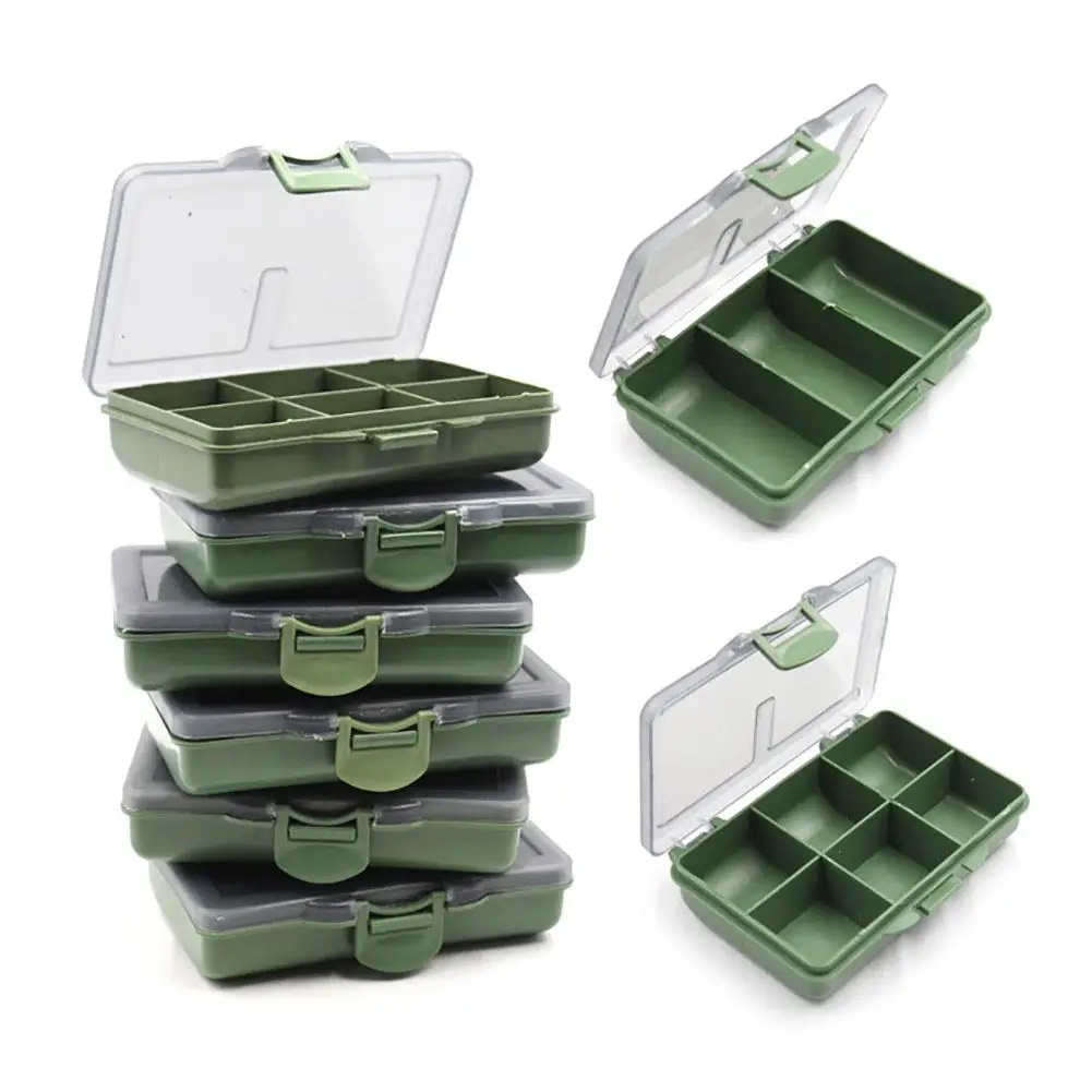 

Plastic Carp Fishing Tackle Separated Small Box Rig and Storage Box Organizer Container Compartments Box Bait Fishing Tools