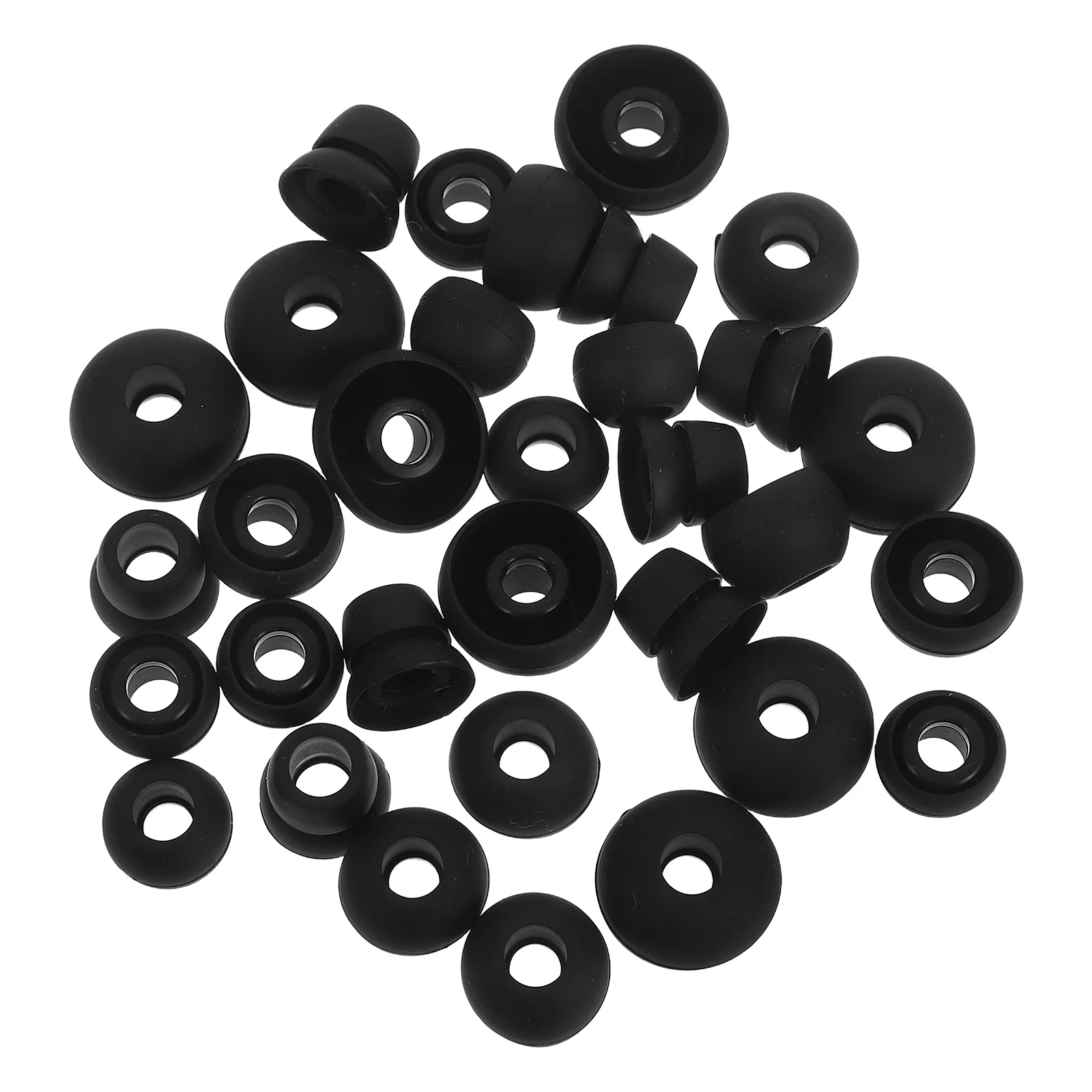 32 Uds. Puntas de repuesto para auriculares Material de silicona ajuste seguro aislamiento de alto ruido cubiertas para auriculares de fácil limpieza para entrenamientos viajes