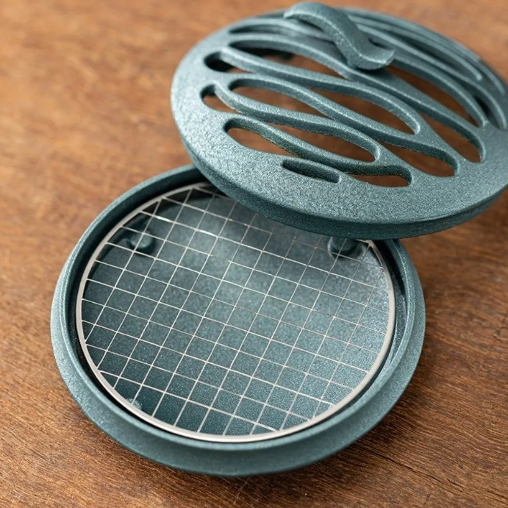 

Decorative Zinc Alloy Incense Burner Hollow Design Minimalist Fragrance Censer Sturdy Aromatherapy Stove Yoga