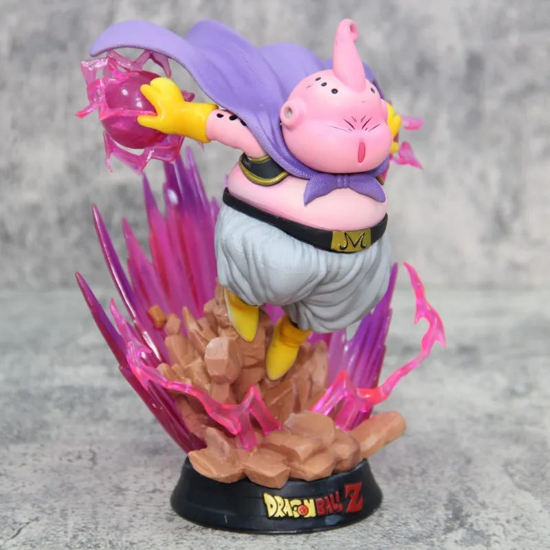 Dragon Ball Z figura 19cm Majin Buu Anime Figure Fat Buu GK Figurine con luce PVC statua modello bambola giocattoli da collezione regali