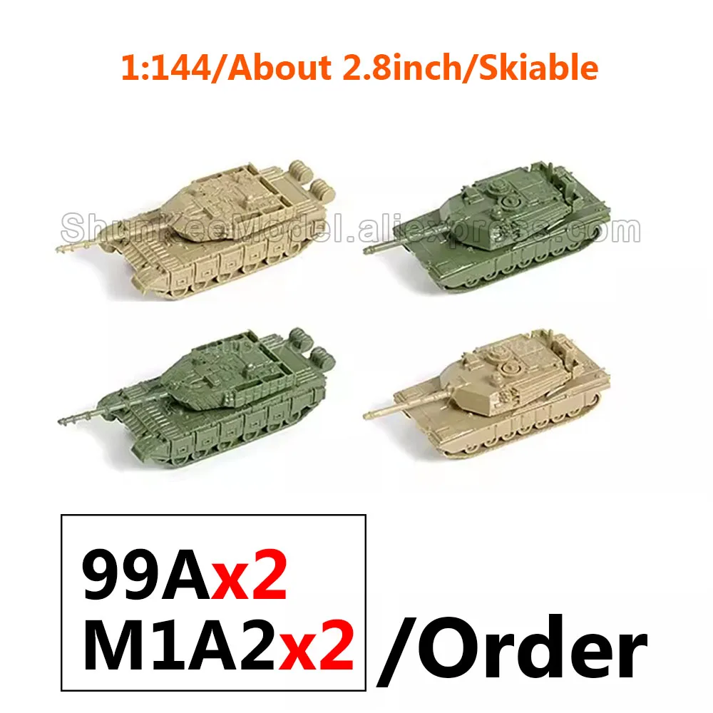 4D 1/144 czołgowa wyrzutnia bojowa piechoty skończyła Model miniaturowej broni wojskowej wwi niemiecki lampart tygrys Tank USA M1A2 China9