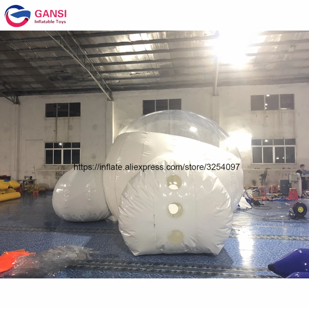 4M Double Room Inflatable Transparent Bubble Tent ,Outdoor Camping Bubble Tent With Entrance