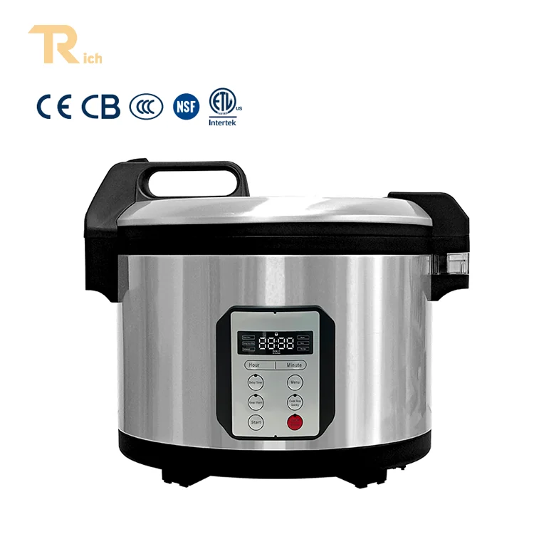 RICH Commercial Digital Smart Multifunction Large Capacity 6L Stainless Steel Electric Rice Cooker for Household Restaurant Use