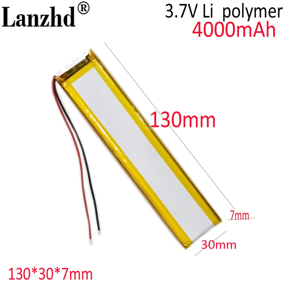 

3.7V polymer lithium battery 7030130 4000MAH For LED light strip battery Bluetooth keyboard mobile power 8030130 9030130