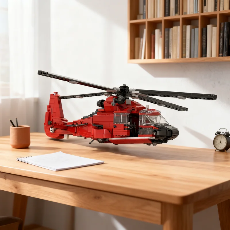 157개 MOC 시티 공항 접이식 착륙 장비 브릭디자이너 모델 블록 건설 크리스마스 선물 장난감 아이디어