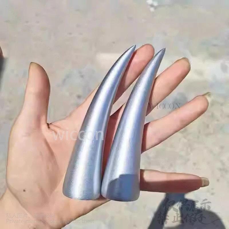 Animal Anime Cartoon Furry Cosplay Kigurumi 11cm Hairpin Cute 4 Colors Demon Horn Clips Headbands Headgear@arrebol^^Customized