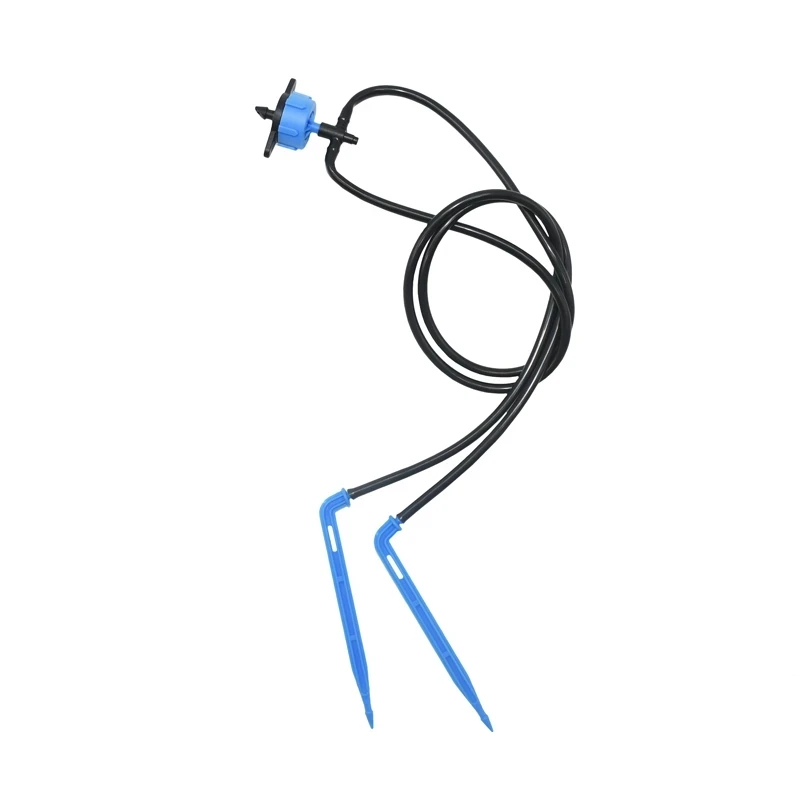 Analyste de système d'irrigation goutte à goutte à 2 branches, flèche goutte à goutte, compensation de pression, émetteur, serre, micro, 500 pièces