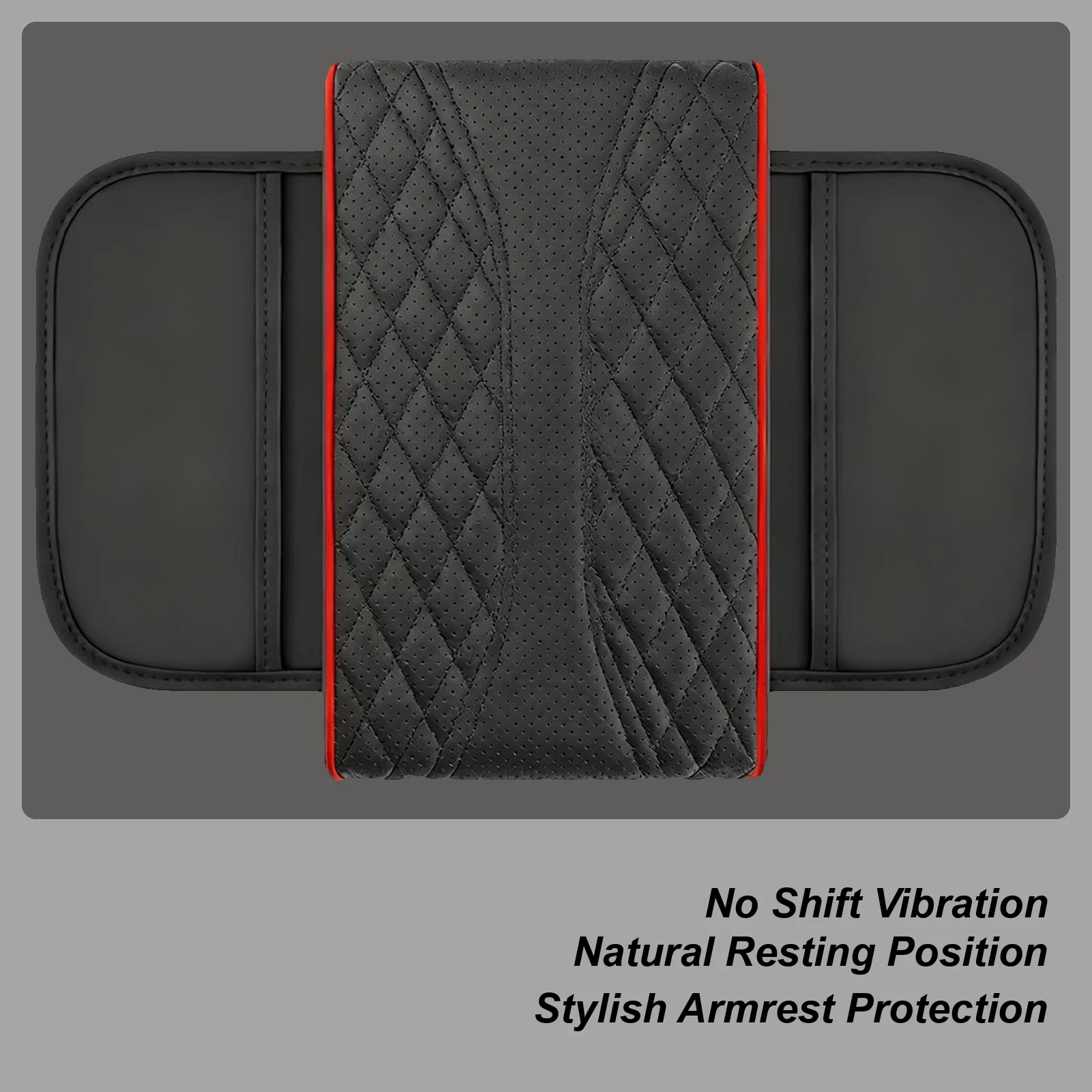 

Center Console Cover Double Pocket Storage Pad Auto Center Console Organizer For Automotive Interior Vehicle For Daily Commuting