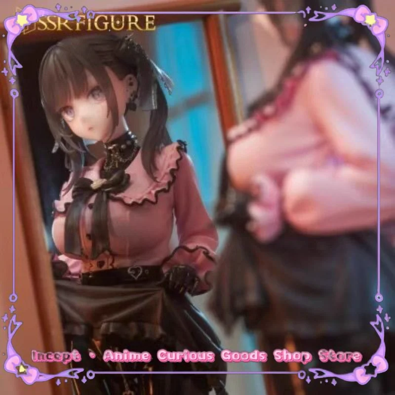 

InStock Anime Two-dimensional Black Stockings Beautiful Girl Uniform Kurokawa Miu 1/6 Original Painting Hand Model Ornament Gift