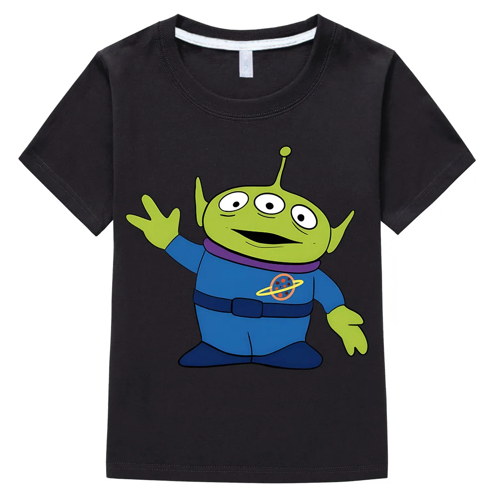 Toy Story Tsum Alien Graphic Kids T-shirt Girls Clothes Boys Cartoon T Shirt Summer Children\'s Clothing Anime Manga Short Sleeve