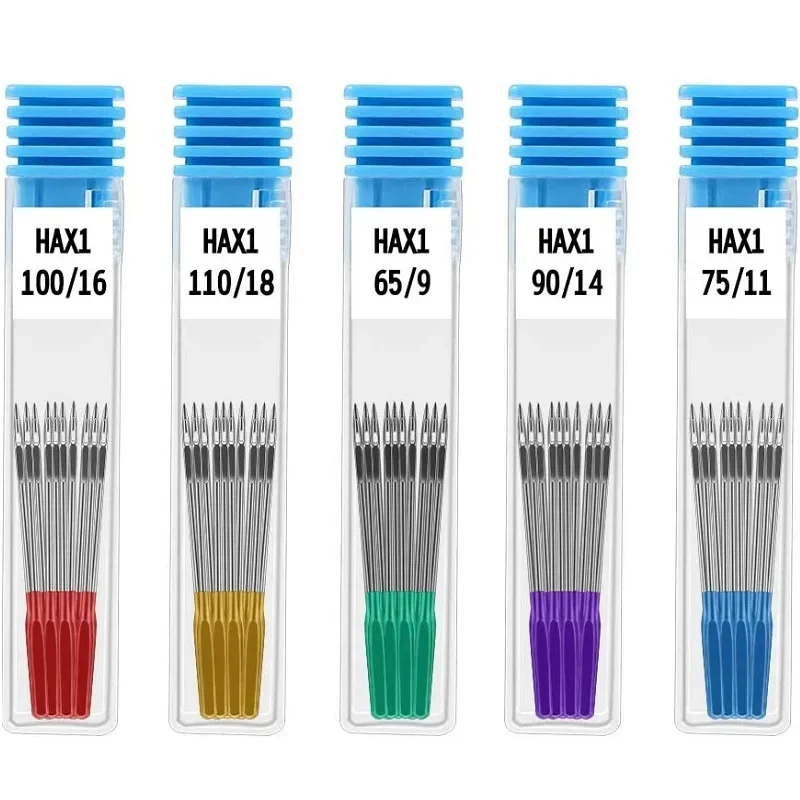 65/9, 75/11, 80/12, 90/14, 100/16, 110/18 3-5-10Pieces Sewing Machine Needles Universal Regular Point Machine Needles for Singer
