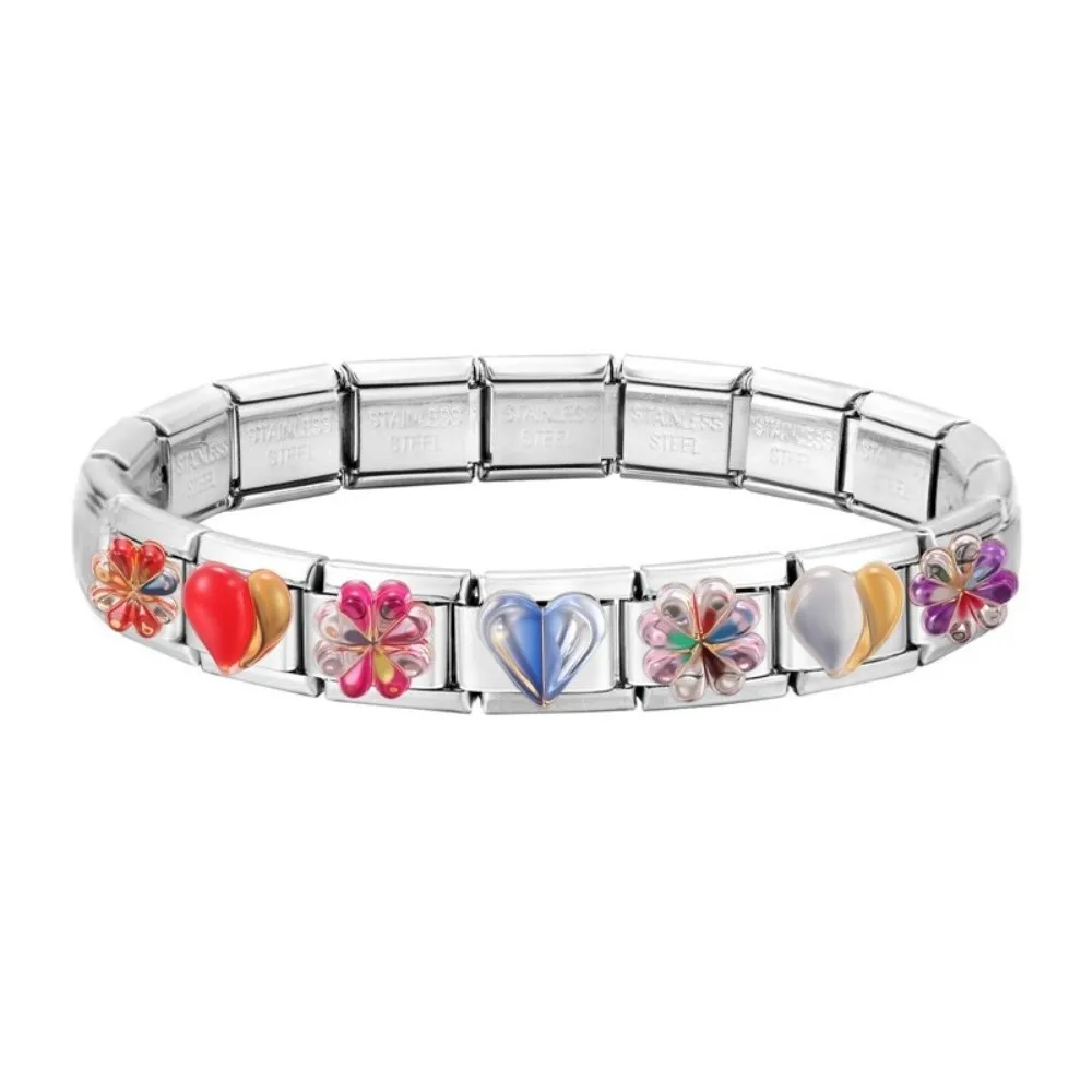 Sweet Style Bracelet Charms Stainless Steel Design Fit 9mm Bracelet Charm Italian Links DIY Making Multi-Function